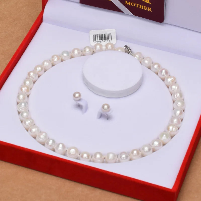 Chic Freshwater Pearl Jewelry Set - Ideal Gift for Mother's Day