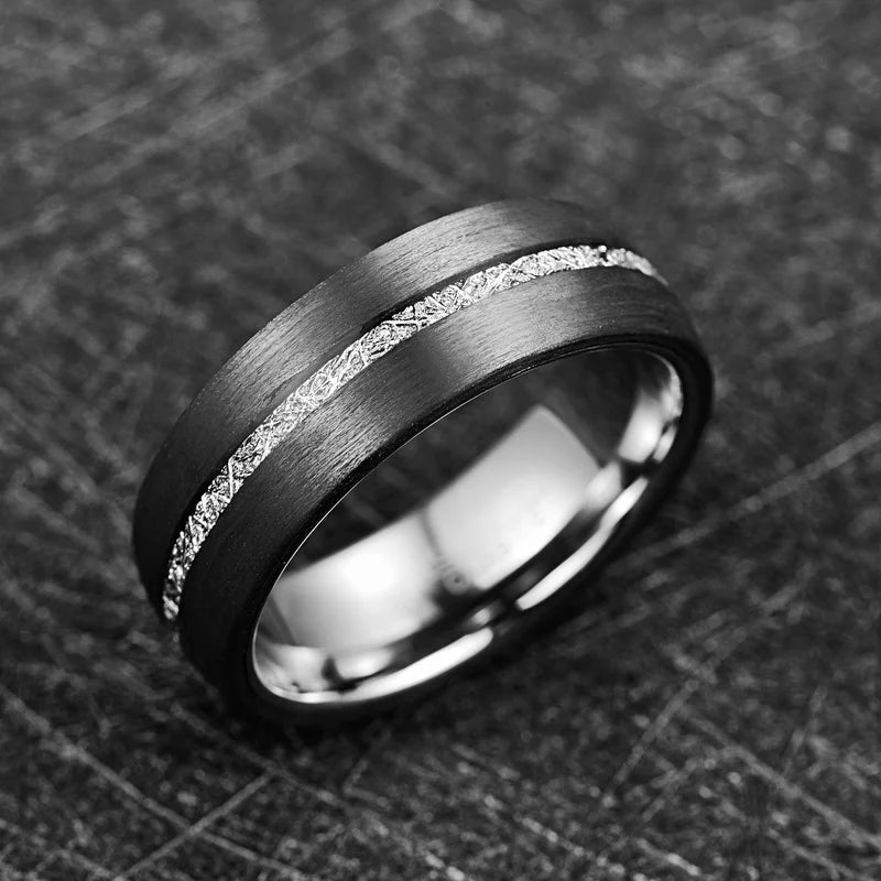 Modern Edge Tungsten Ring