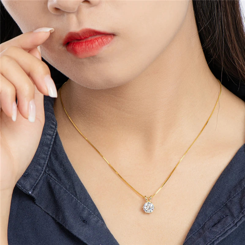 Radiant 1-Carat Moissanite Pendant