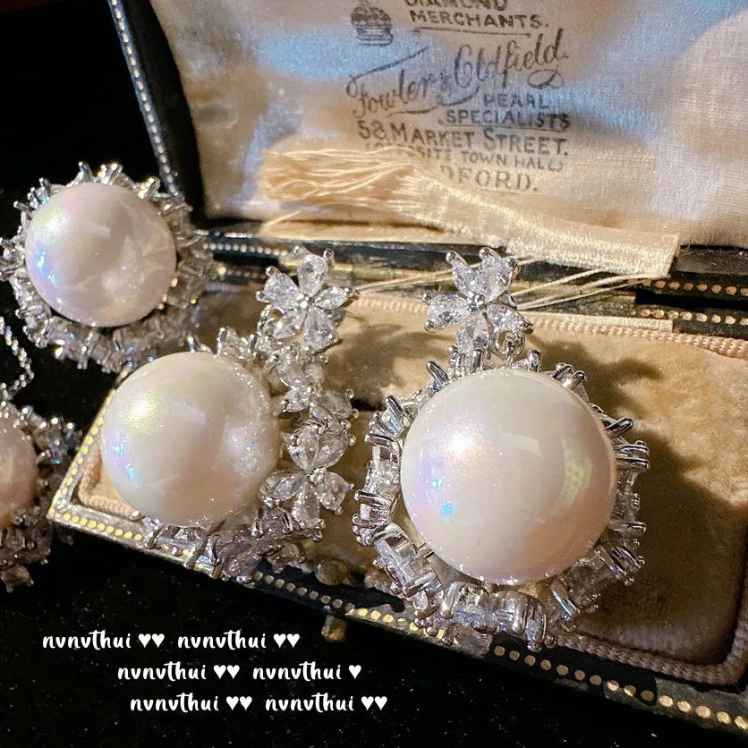 Elegant 925 Sterling Silver Bridal Set with Baroque Pearls