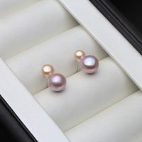 Dainty Natural Pearl Stud Earrings for Women