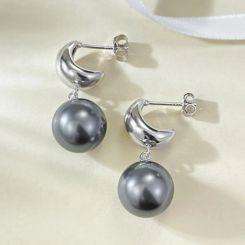 "Tahitian Elegance Stud Earrings