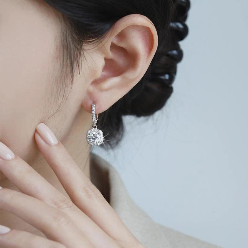 Glamorous Engagement Moissanite Earrings