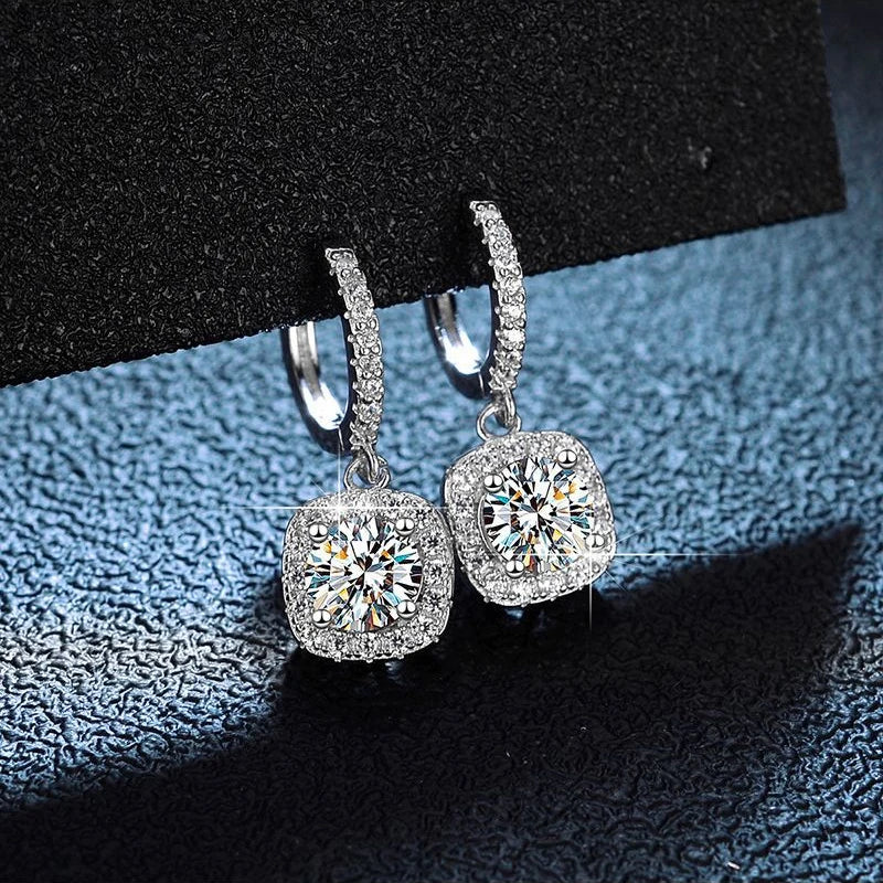 Glamorous Engagement Moissanite Earrings