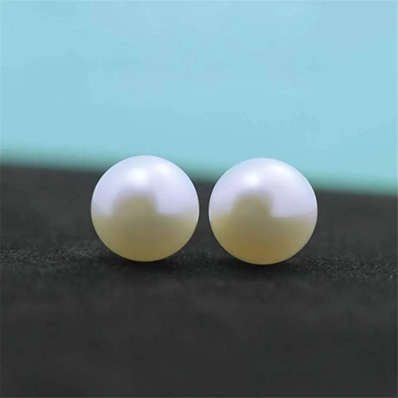 Classic Radiance Pearl Stud Earrings