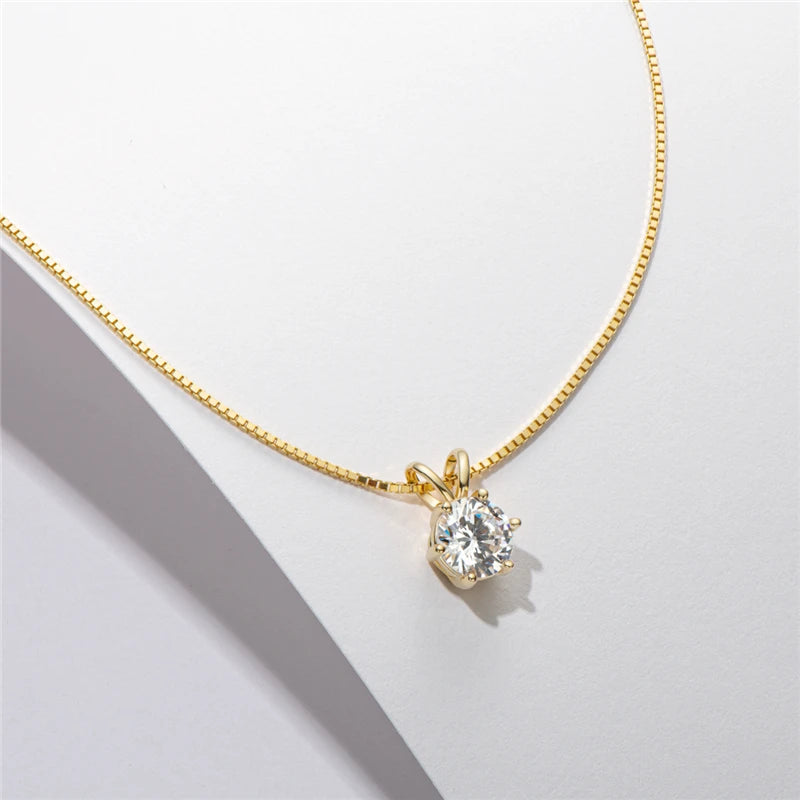 Radiant 1-Carat Moissanite Pendant