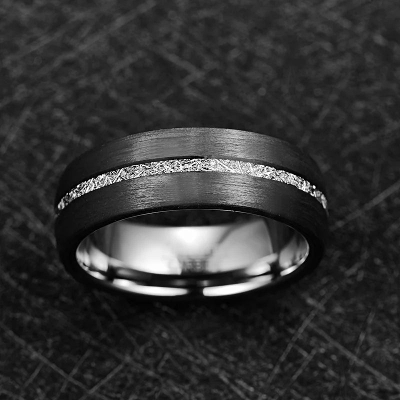 Modern Edge Tungsten Ring