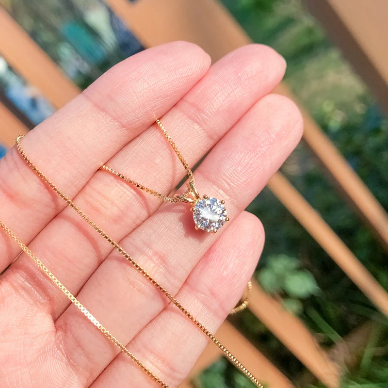Radiant 1-Carat Moissanite Pendant