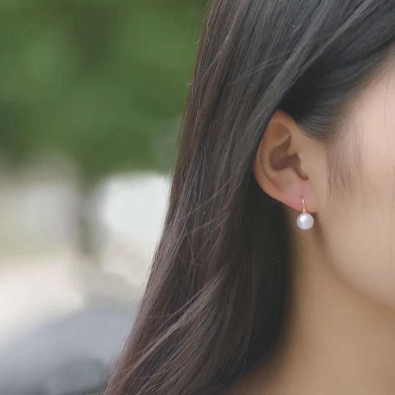 Gold-Plated Freshwater Pearl Earrings