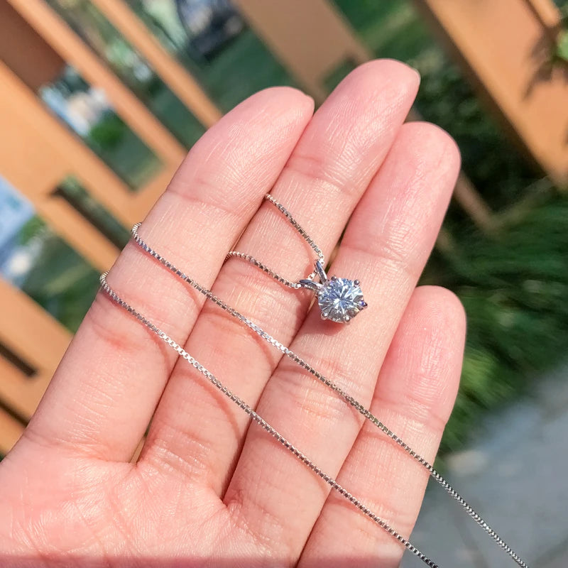 Radiant 1-Carat Moissanite Pendant
