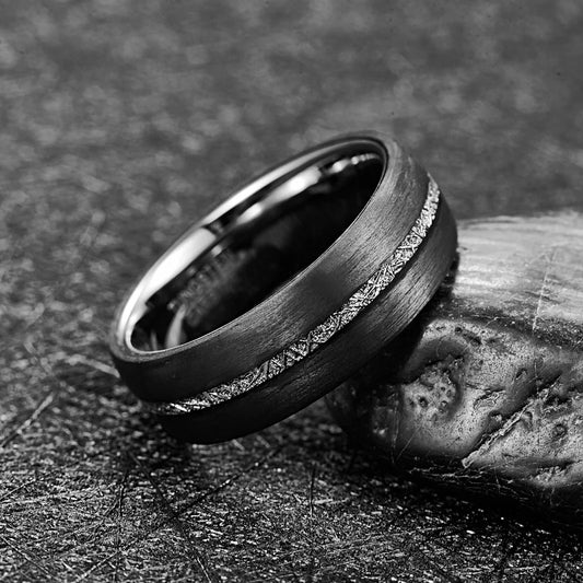 Modern Edge Tungsten Ring