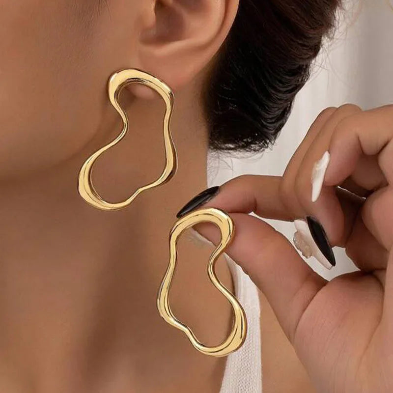 Bold Minimalist Statement Earrings