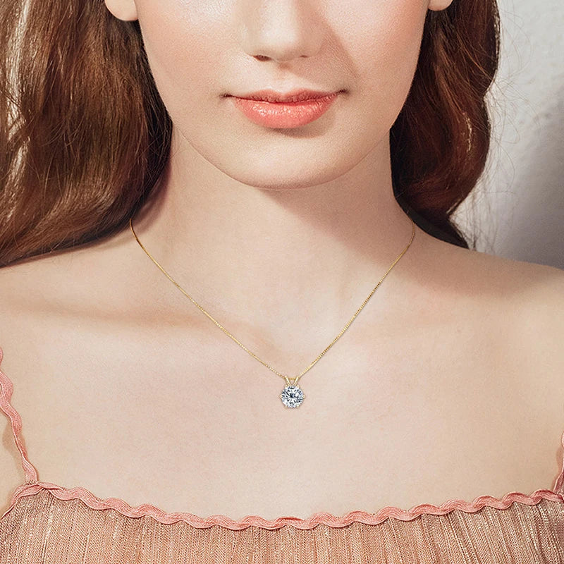 Radiant 1-Carat Moissanite Pendant