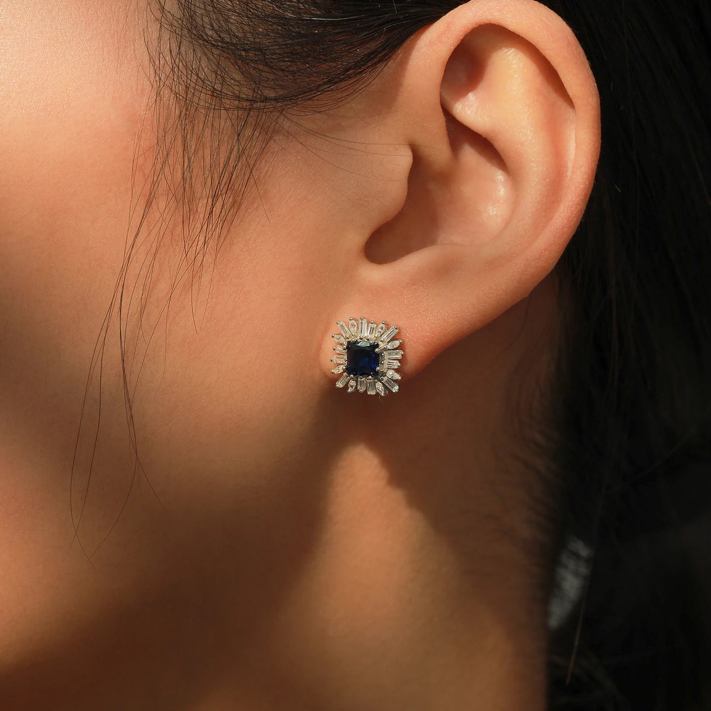 Blue Zircon Bridal Set