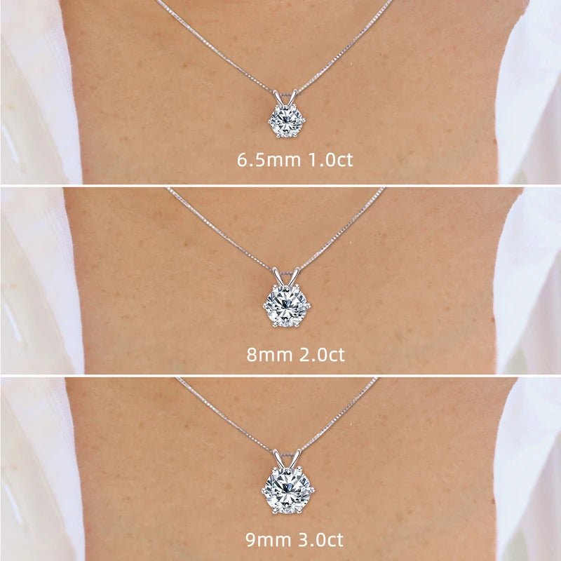 Radiant 1-Carat Moissanite Pendant