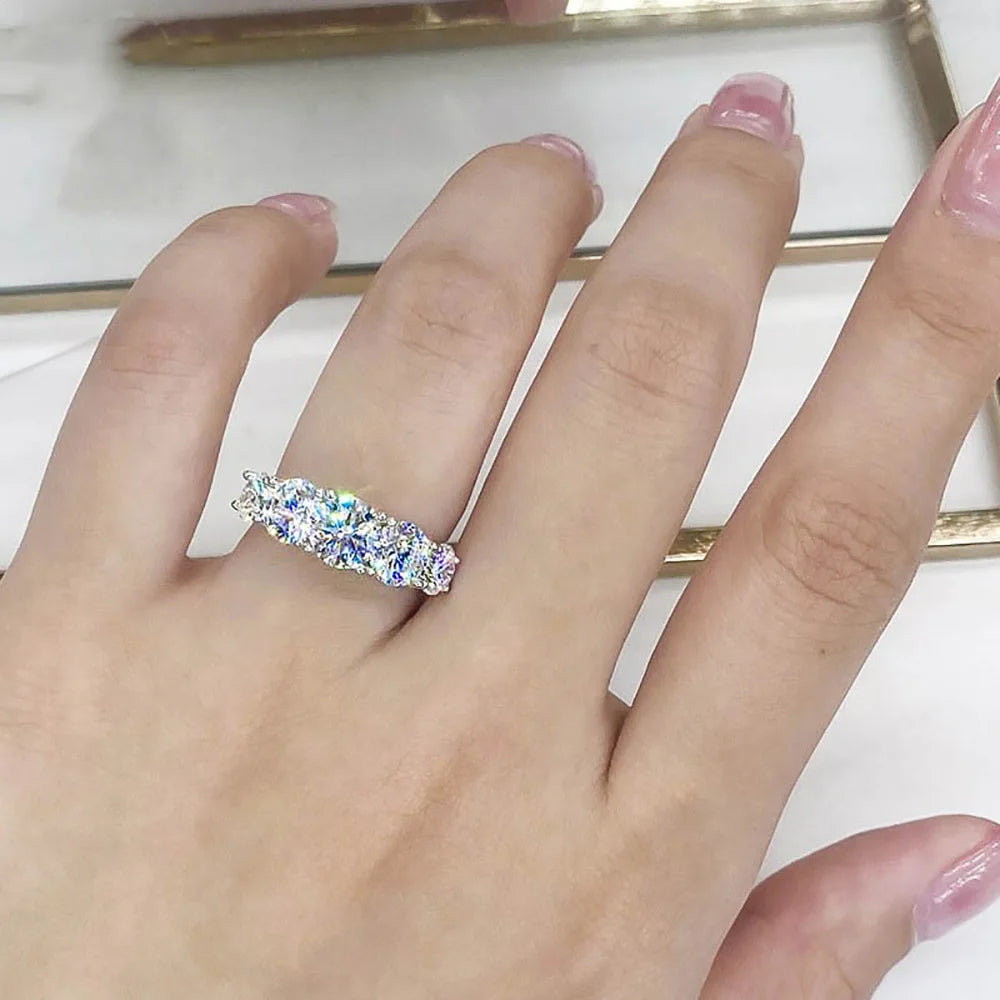 Radiant Gemstone Bridal Ring