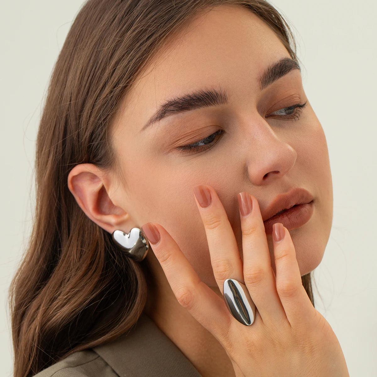 Vintage Charm Heart Earrings