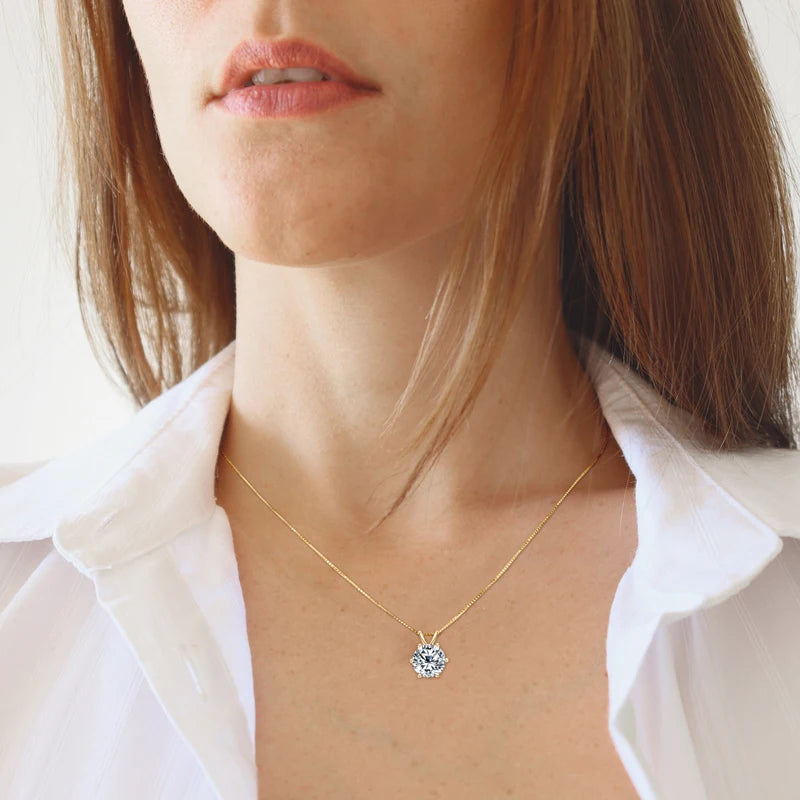 Radiant 1-Carat Moissanite Pendant