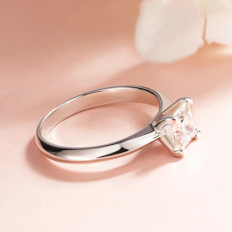 Flawless Moissanite Engagement Ring