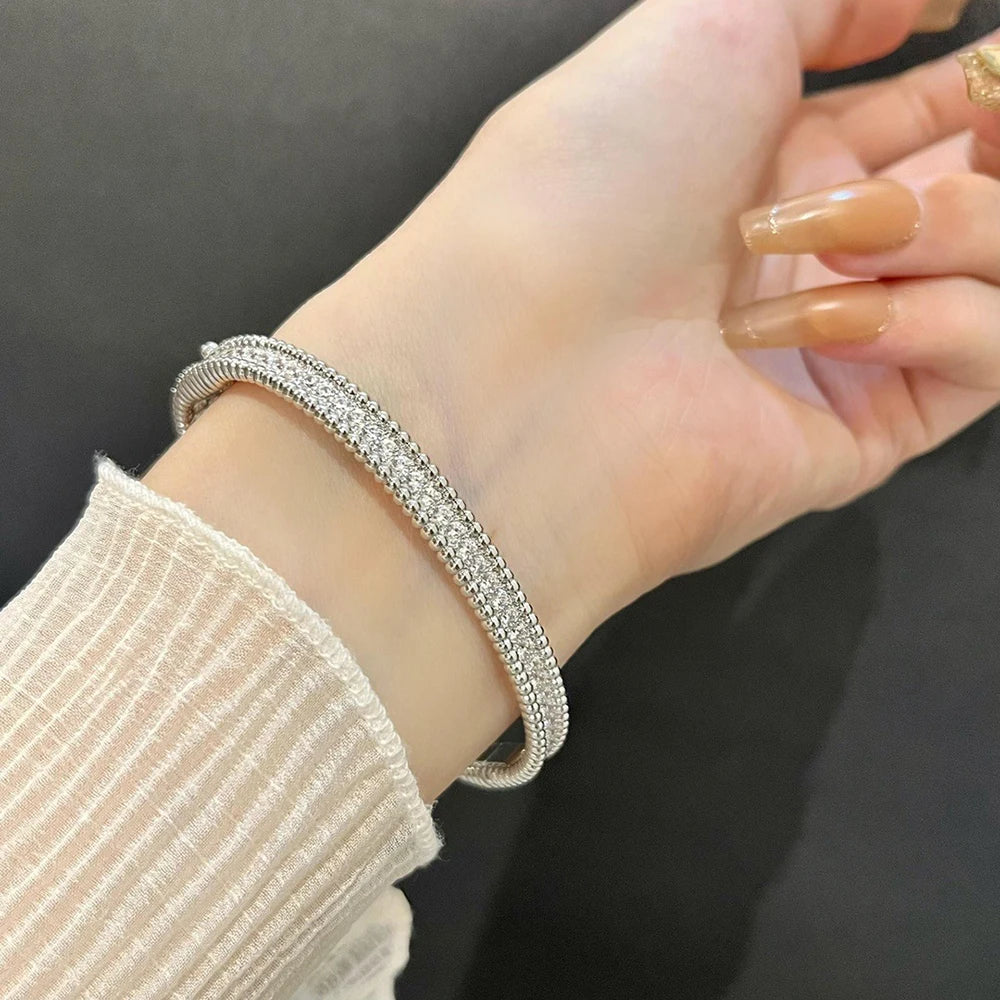 Radiant Elegance Moissanite Tennis Bracelet