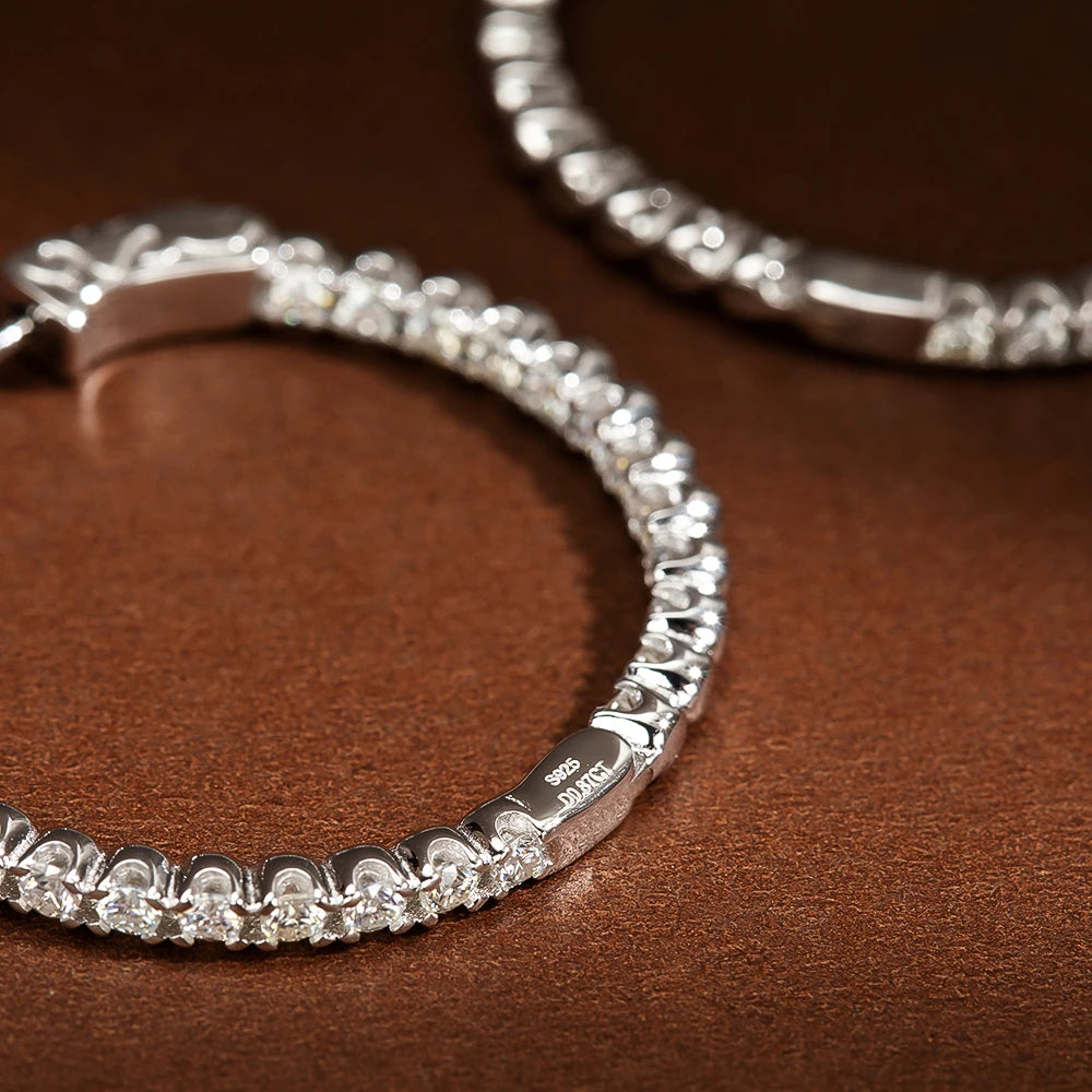 Brilliant Glow Moissanite Hoops