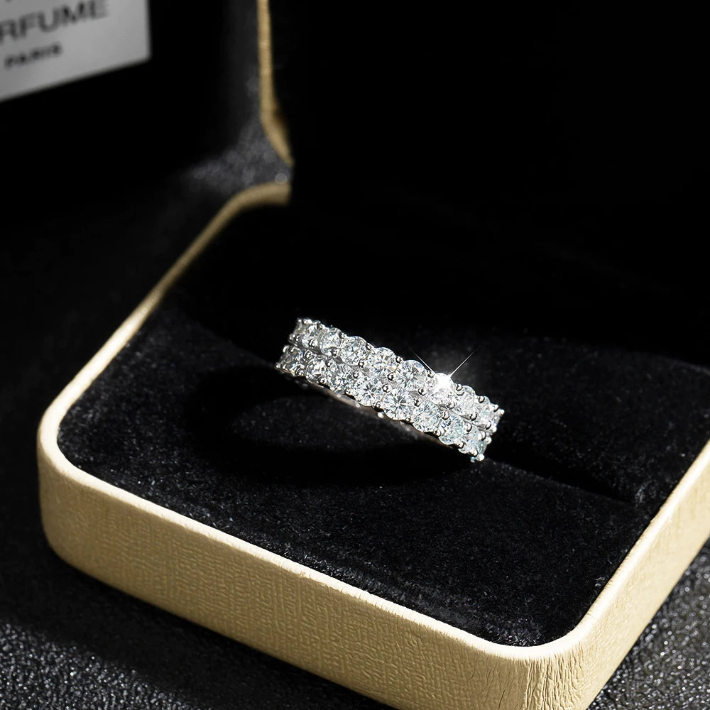 Statement 3mm Moissanite Ring
