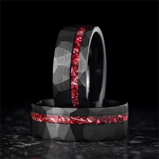 Eternal Flame Tungsten Carbide Ring