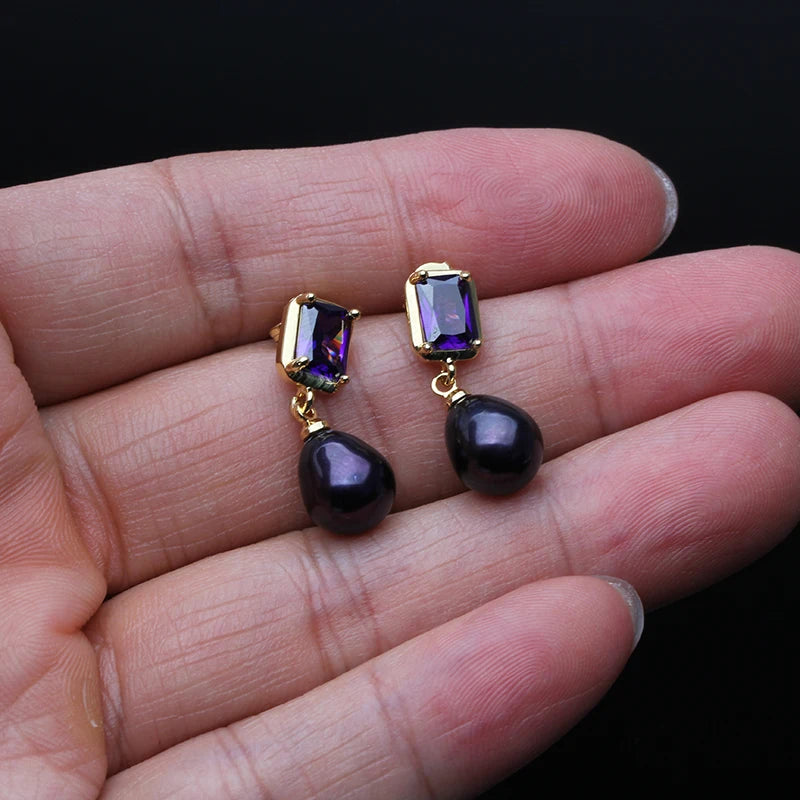 Elegant Freshwater Pearl Drop Earrings