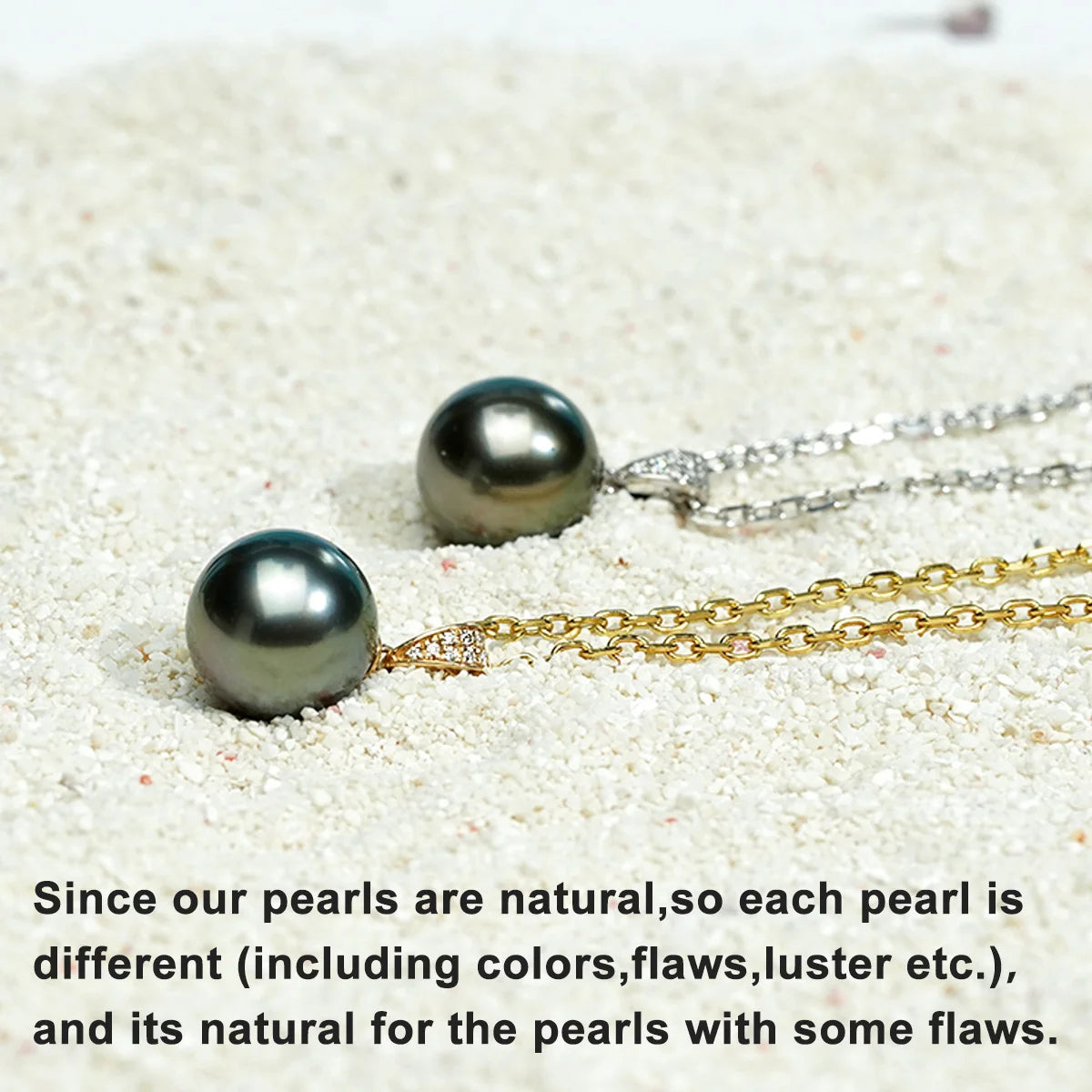 Elegant 18K Gold Diamonds Pendant with Tahitian Black Pearl