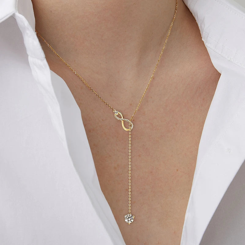 Eternal Infinity Moissanite Necklace