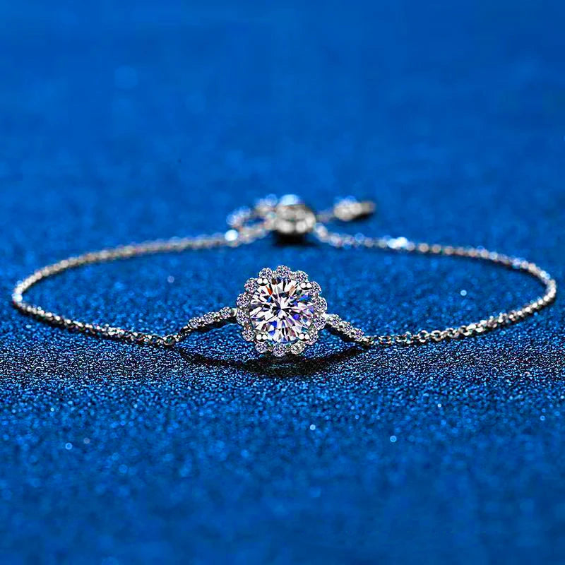 Halo Petals VVS Moissanite Jewelry Collection