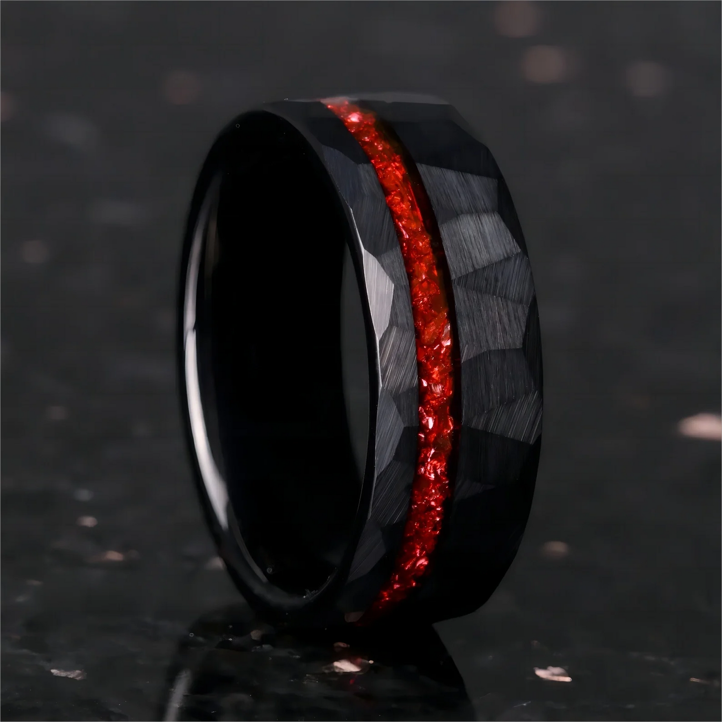 Eternal Flame Tungsten Carbide Ring