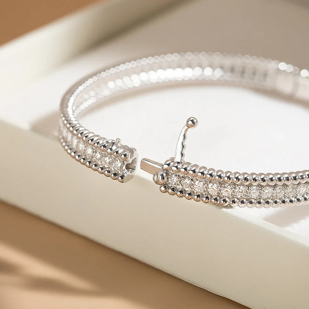 Radiant Elegance Moissanite Tennis Bracelet