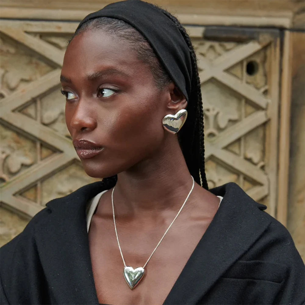 Vintage Charm Heart Earrings