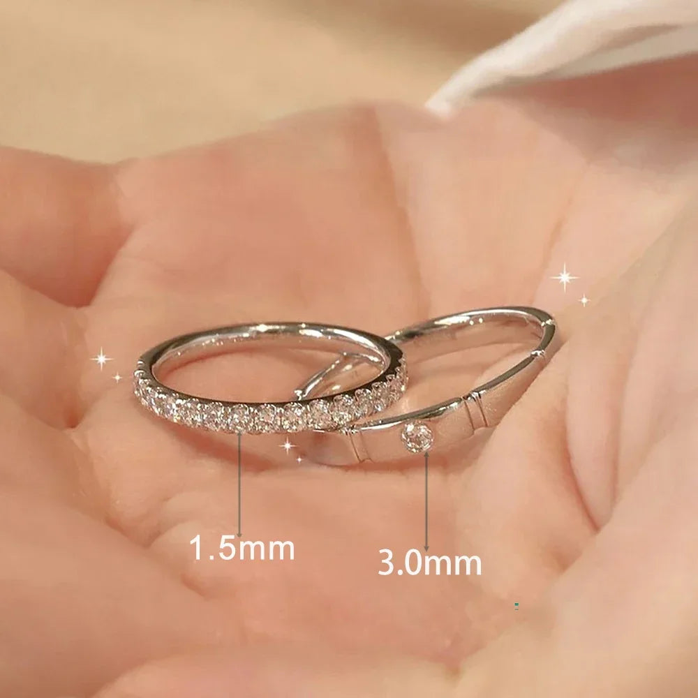 Eternal Bond Moissanite Couples Ring Set