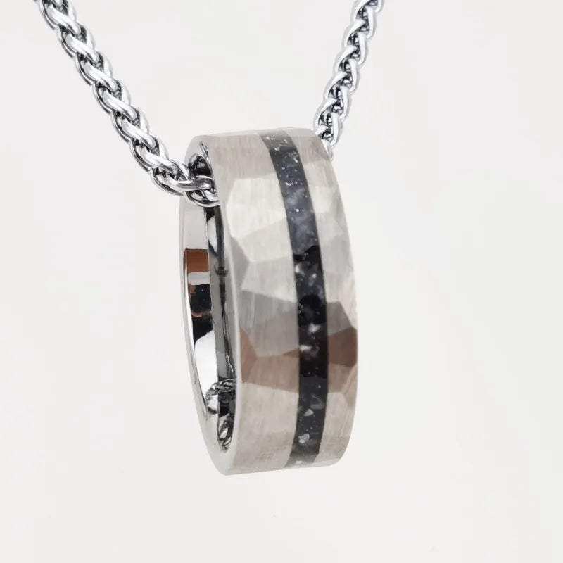 Tungsten Carbide Opal Inlay Ring