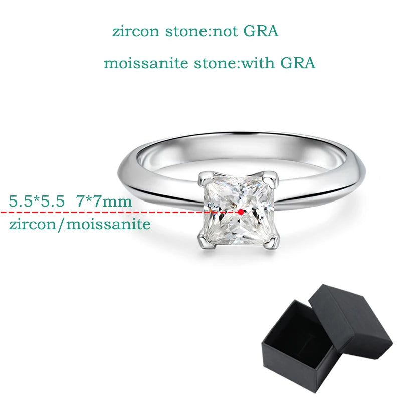 Flawless Moissanite Engagement Ring