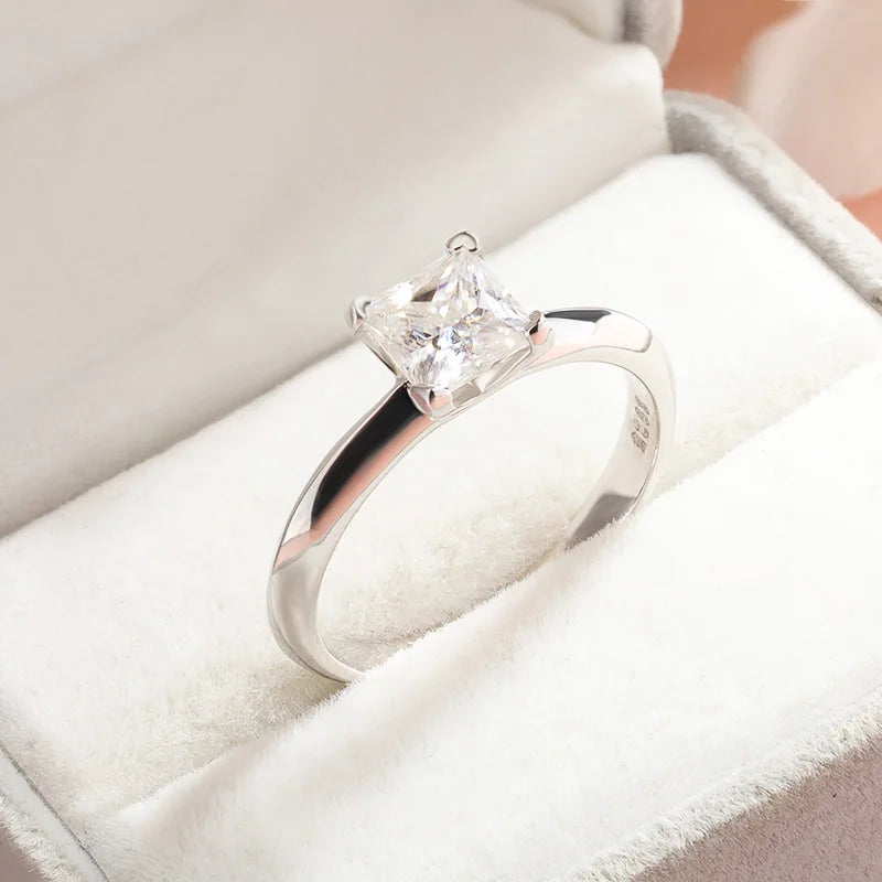 Flawless Moissanite Engagement Ring