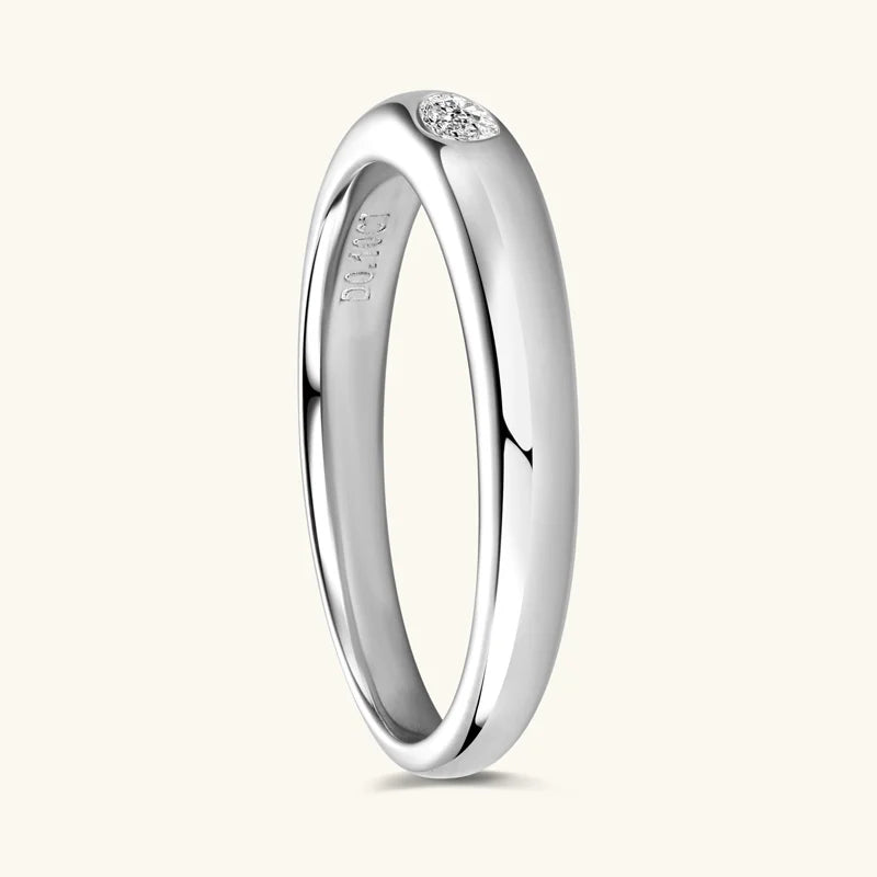 Glistening Oval Cut Eternity Ring