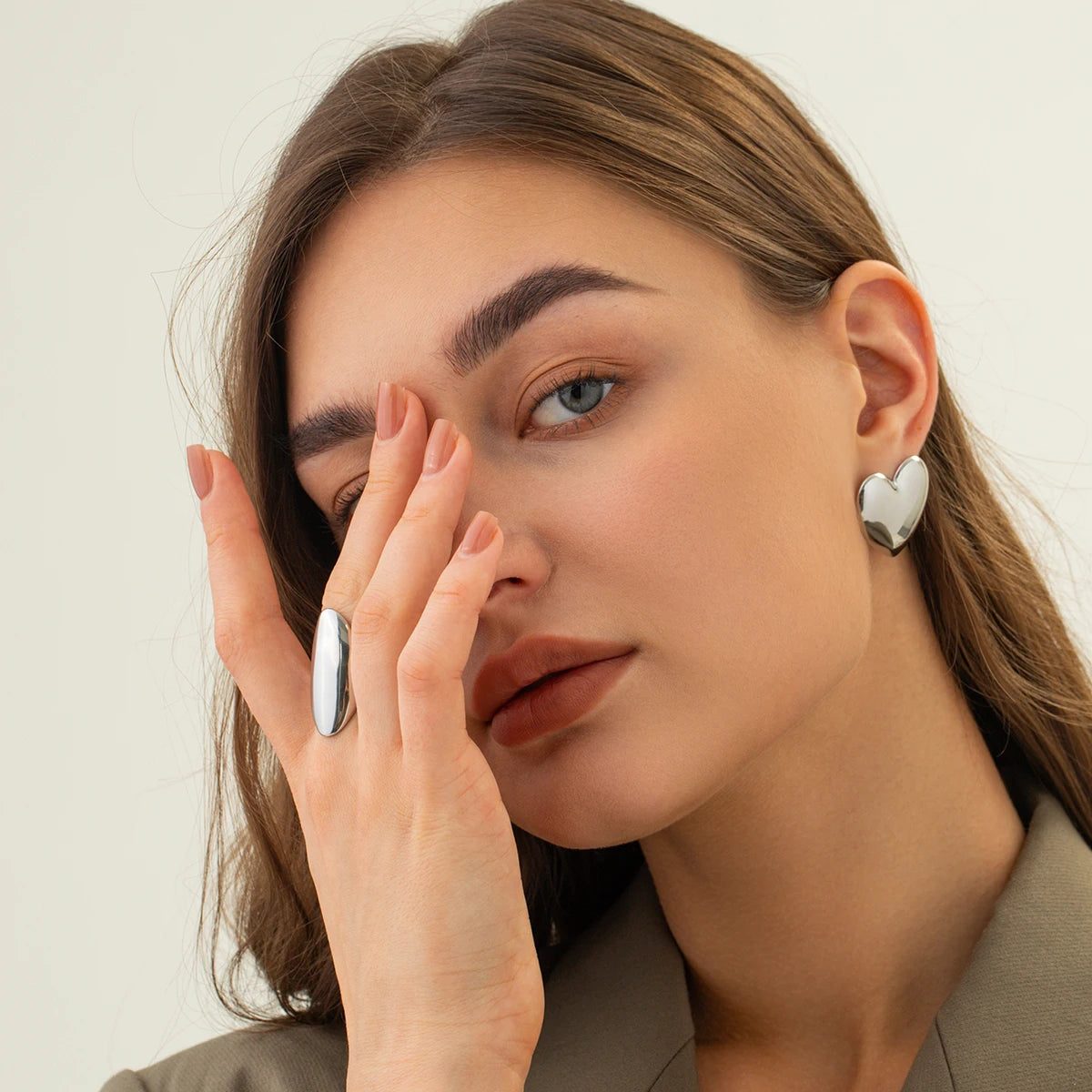 Vintage Charm Heart Earrings