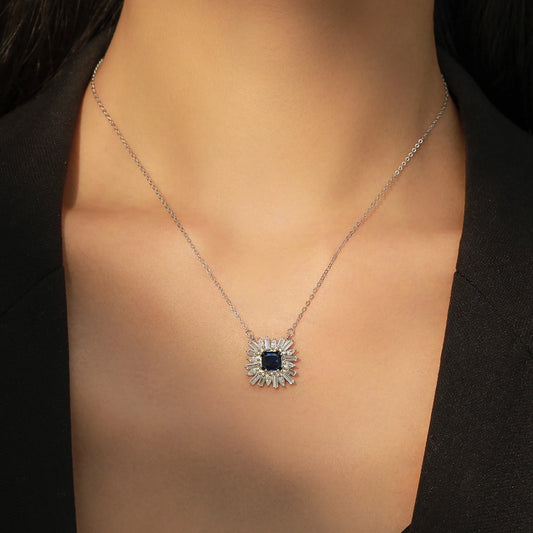 Blue Zircon Bridal Set