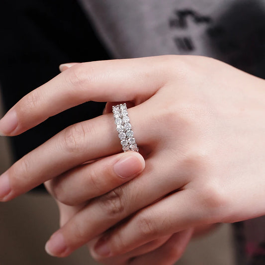 Statement 3mm Moissanite Ring