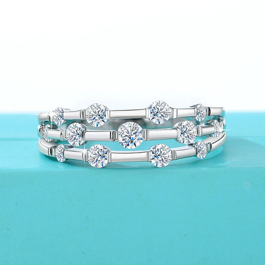 Starlit Promise Moissanite Ring
