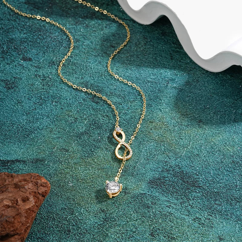 Eternal Infinity Moissanite Necklace