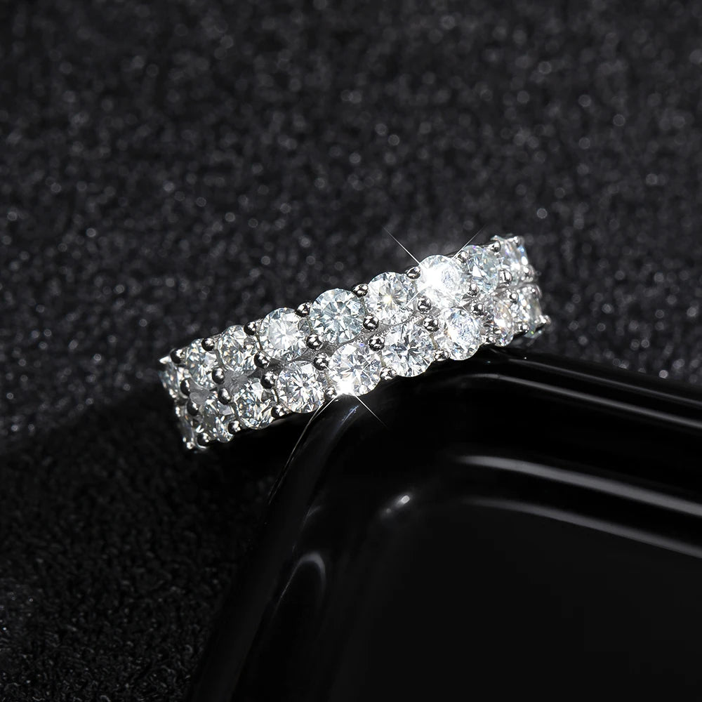 Statement 3mm Moissanite Ring