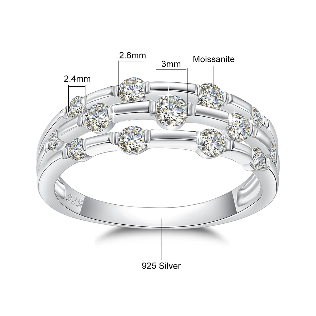 Starlit Promise Moissanite Ring