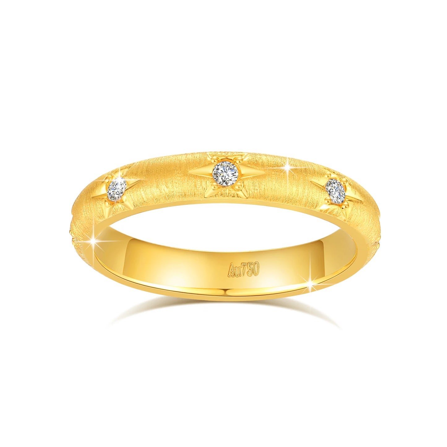 Luxury Designer Moissanite Ring in 18k Gold