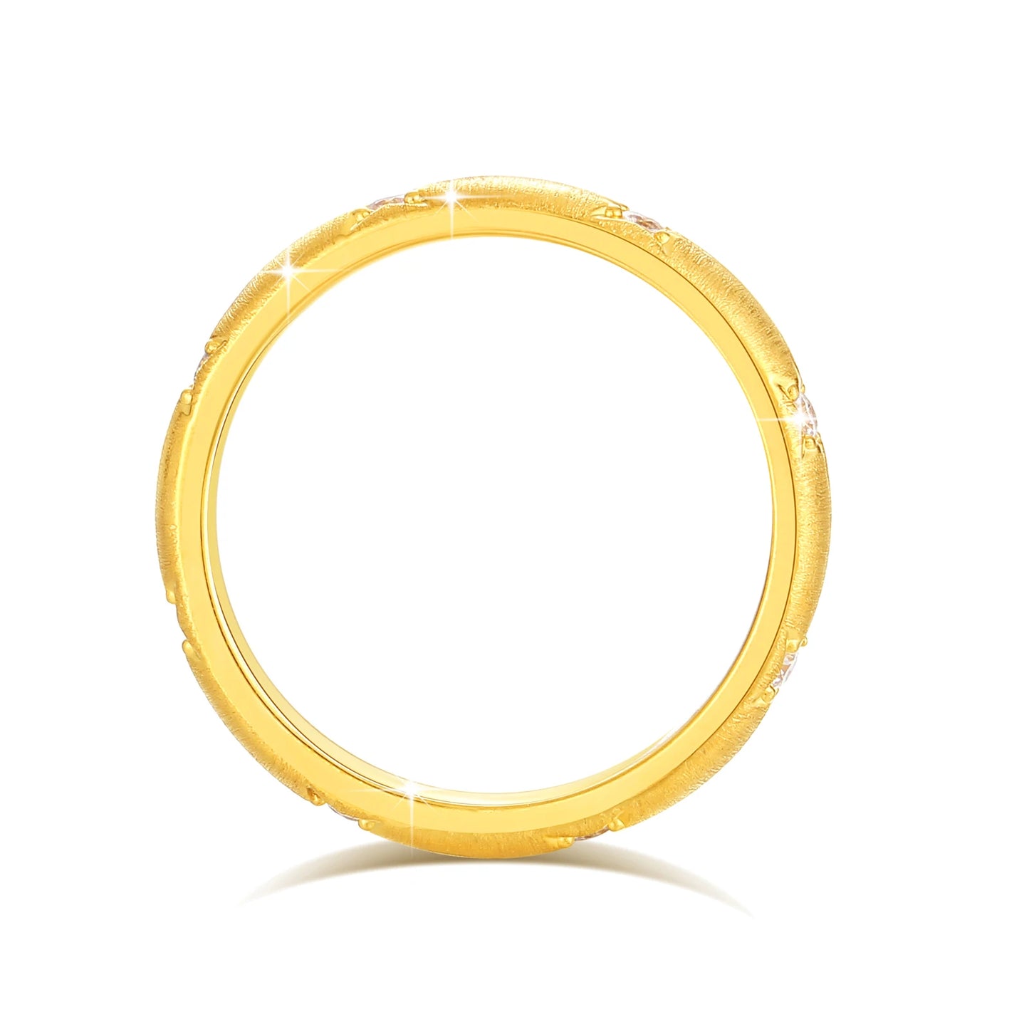 Luxury Designer Moissanite Ring in 18k Gold