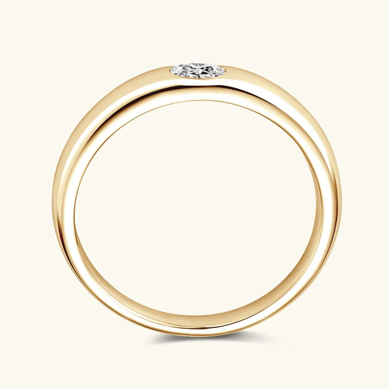 Glistening Oval Cut Eternity Ring