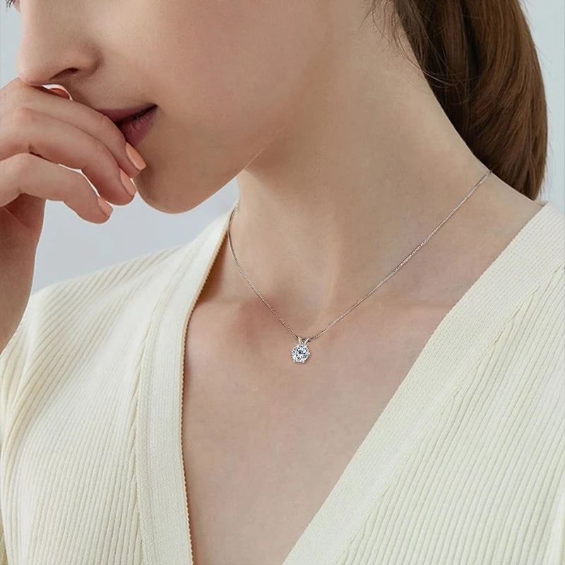 Radiant 1-Carat Moissanite Pendant